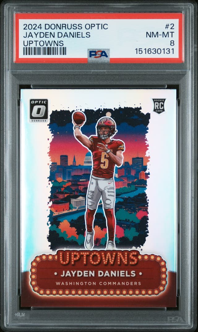 2024 PANINI DONRUSS OPTIC UPTOWNS JAYDEN DANIELS 2
