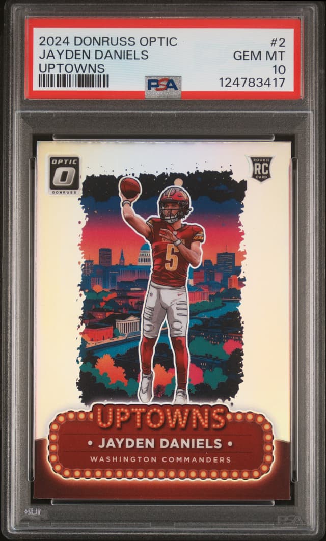 2024 PANINI DONRUSS OPTIC UPTOWNS JAYDEN DANIELS 2