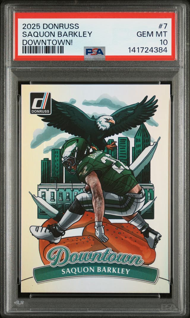 2025 PANINI DONRUSS DOWNTOWN SAQUON BARKLEY 7