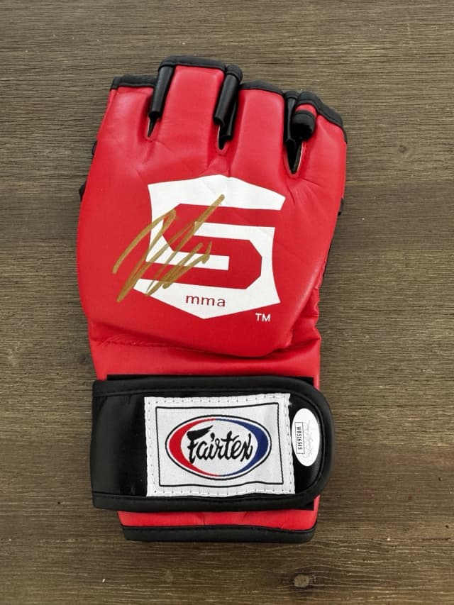 Nick Diaz autographed glove