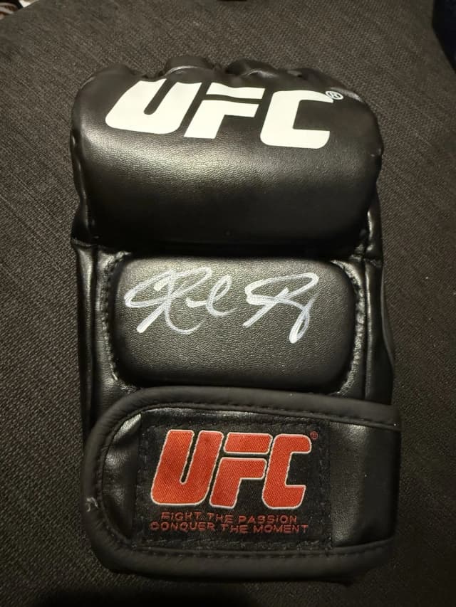 Ronda Rousey autographed glove